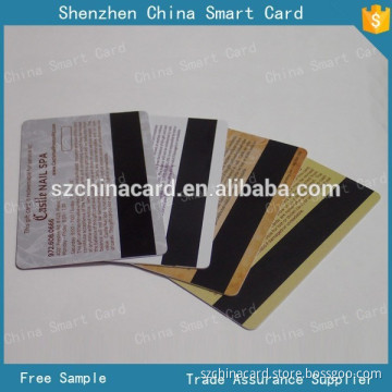 most popular 4C printing plastic card with magnetic stripe, business card